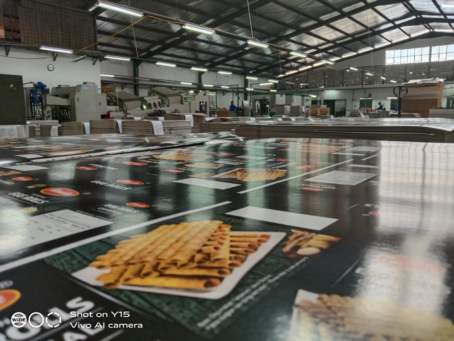 Printed materials in the finishing process