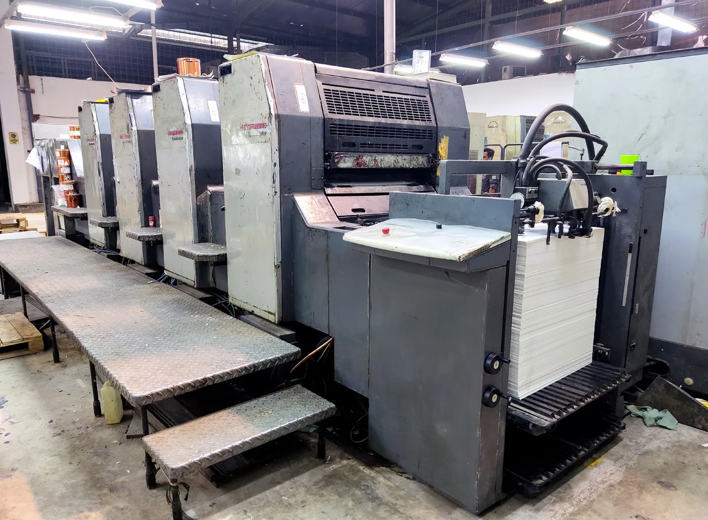 Offset printing machinery in the Bandung plant